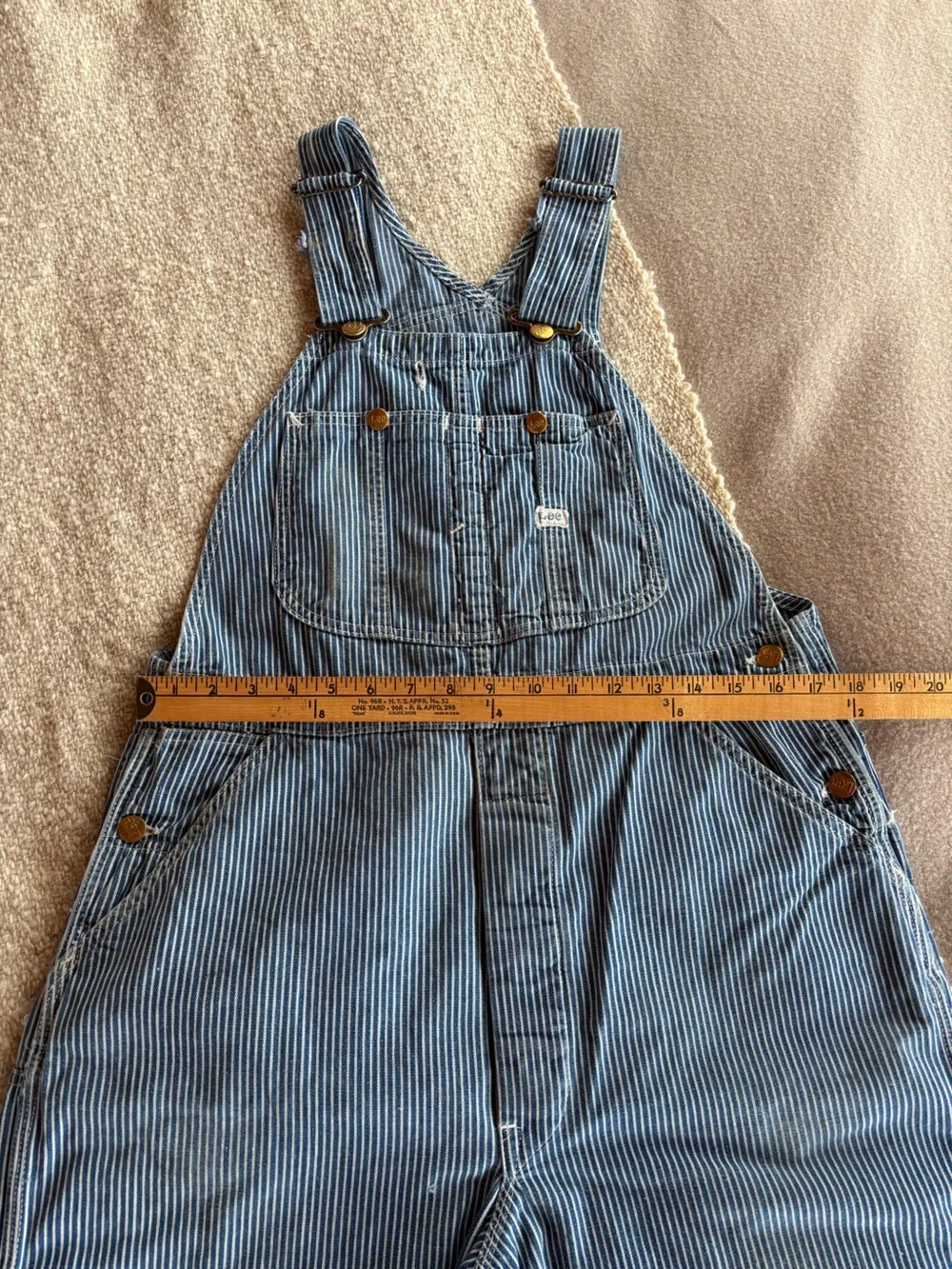 Vintage Lee Engineer Striped Bibs